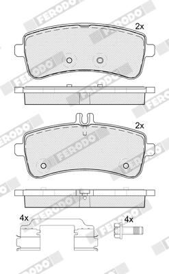 FERODO FDB5364 Brake Pad Set, disc brake