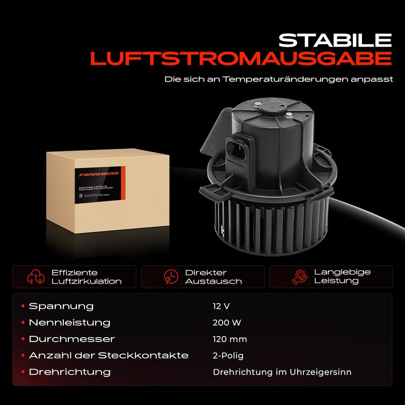 Frankberg 5481FB0048073 Interior Blower