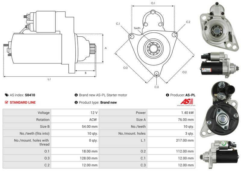 AS-PL S0410 Starter