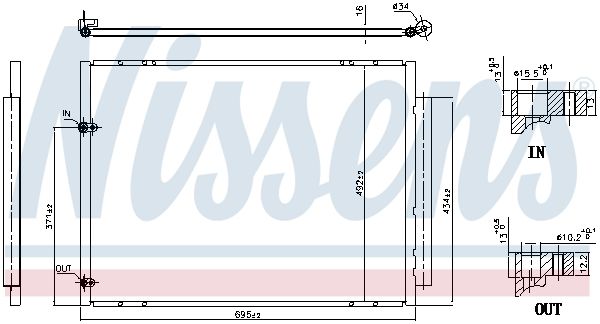 NISSENS 940848 Condenser, air conditioning