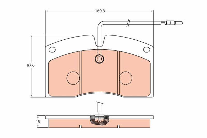 TRW GDB5064 - Brake Pad Set, disc brake
