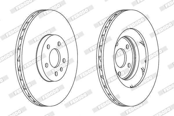 FERODO DDF1665C-1 Brake Disc