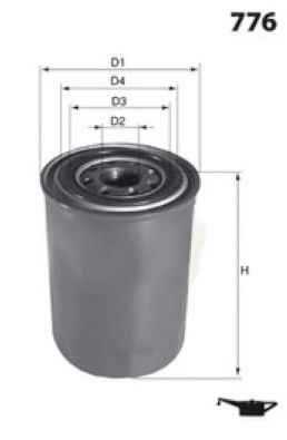 MISFAT Filtre à huile Z131A