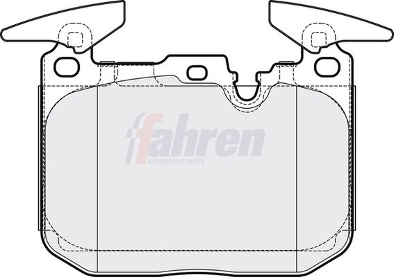 Fahren Brake Pad Set, disc brake FBP3723
