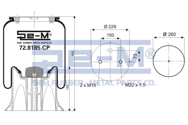 Mech, pneumatické odpružení 72.8185.CP