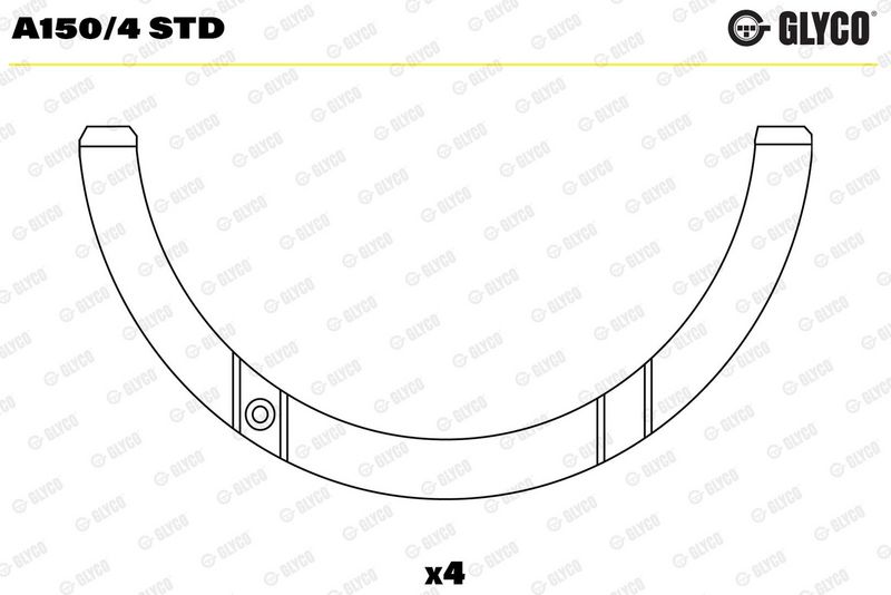 Product Distancpaplāksne, Kloķvārpsta GLYCO A150/4 STD Image