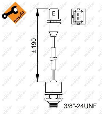 NRF 38951 Pressure Switch, air conditioning