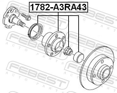 FEBEST 1782-A3RA43 Wheel Hub