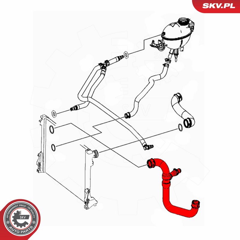 ESEN SKV 43SKV624 Radiator Hose