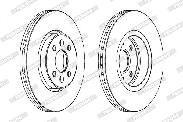 FERODO DDF1124C Brake Disc