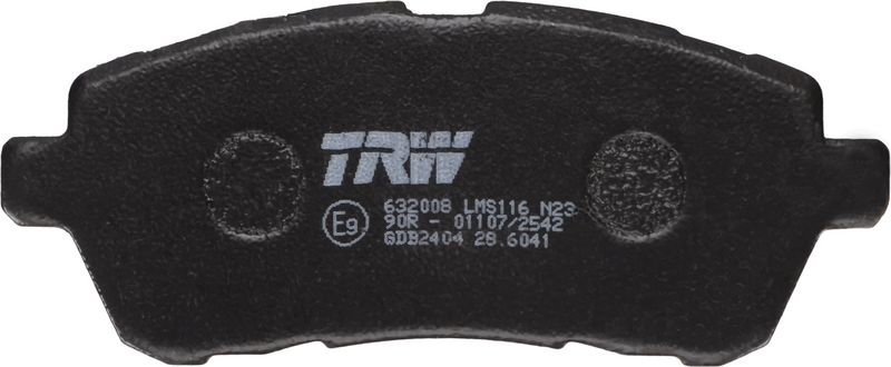 TRW GDB2404 Diskinių stabdžių kaladėlių komplektas