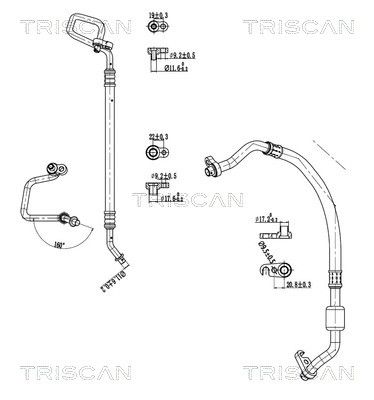conducta presiune variabila,aer conditionat TRISCAN 9010 24002