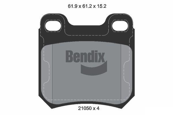 BENDIX Braking fékbetétkészlet, tárcsafék BPD1744