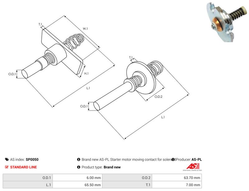 AS-PL SP0050 Repair Kit, starter