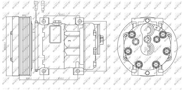 NRF 32885 Compressor, air conditioning