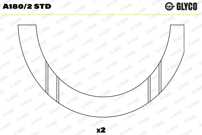 Rondelle+d'écartement+vilebrequin GLYCO A180/2 STD