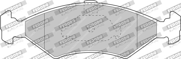 FERODO RACING fékbetétkészlet, tárcsafék FCP1081H