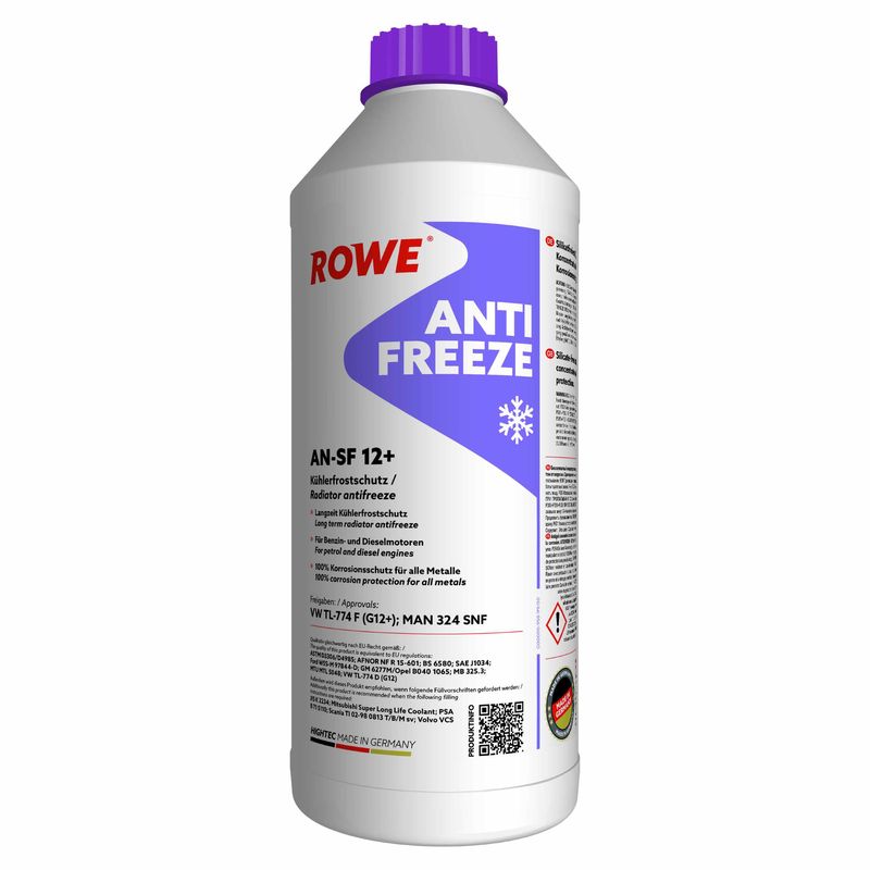 ROWE 21014-0015-99 Антифриз (фіолетовий) G12+ (1.5L) AN-SF 12+ HIGHTEC ANTIFREEZE