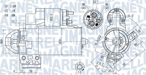 MAGNETI MARELLI önindító 063721466010