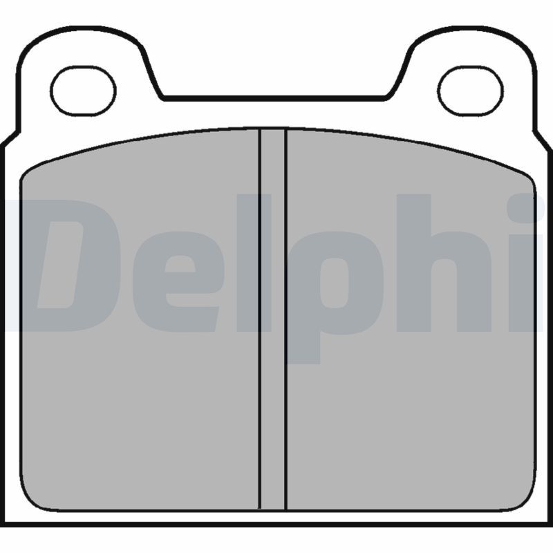 DELPHI fékbetétkészlet, tárcsafék LP61