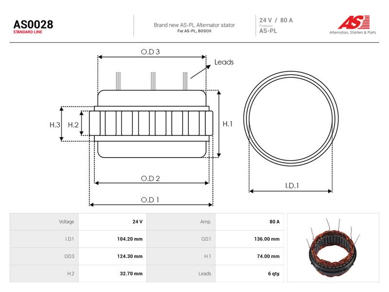 This part match OEM code: 2TB903351A