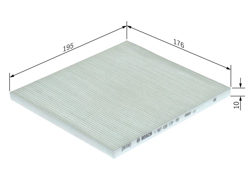 BOSCH Filter, cabin air 1 987 435 177
