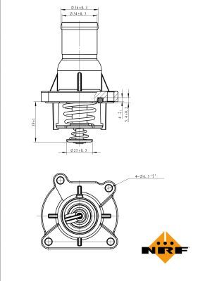 NRF 725046 Thermostat, coolant