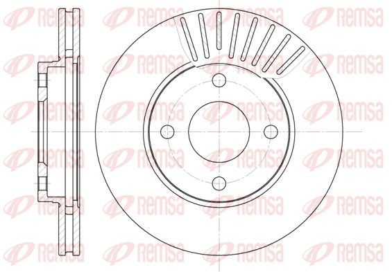 REMSA MAZDA диск гальмівний передній Mazda 2, FORD FOCUS 98-