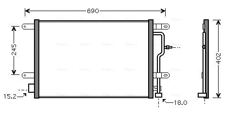 AVA QUALITY COOLING kondenzátor, klíma AI5199