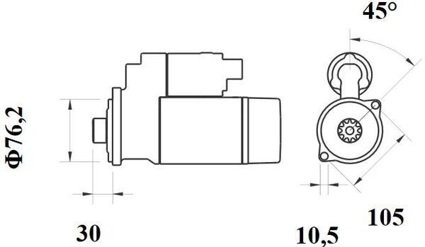 Product Image - Startmotor / starter - MS160 - MAHLE