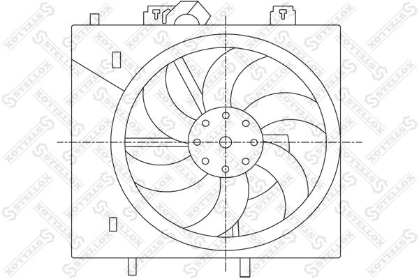 STELLOX ventilátor, motorhűtés 29-99444-SX