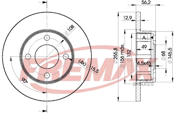 FREMAX BD-4012 Brake Disc