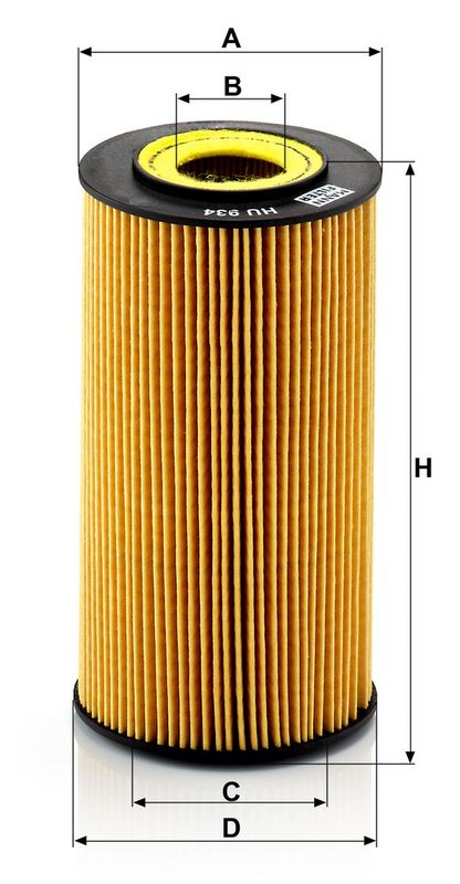 Õlifilter, MANN-FILTER HU 934 x