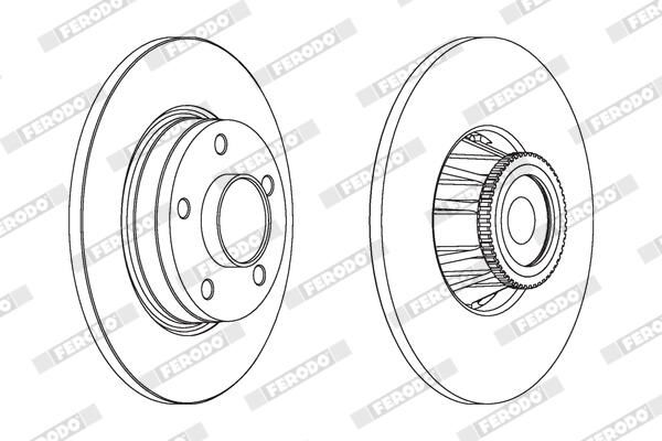 FERODO DDF1623-1 Brake Disc