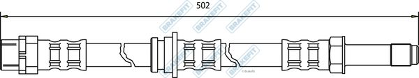 APEC Brake Hose BHO4124