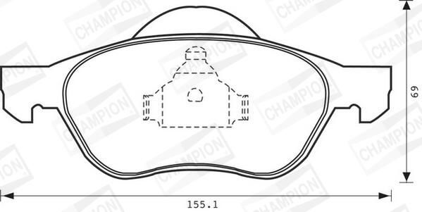 CHAMPION Plaquettes de frein à disque 573017CH