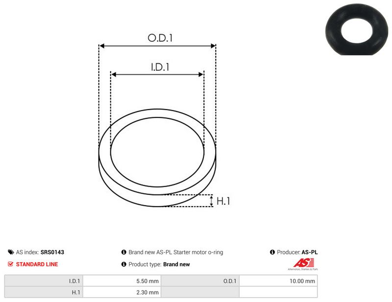 AS-PL SRS0143 Repair Set, alternator