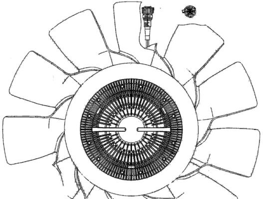 MAHLE CFF 495 000P Fan, engine cooling