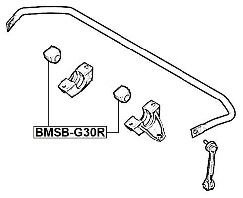 Kinnitus, stabilisaator, FEBEST BMSB-G30R