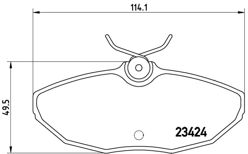 Piduriklotsi komplekt, ketaspidur, BREMBO P 36 013