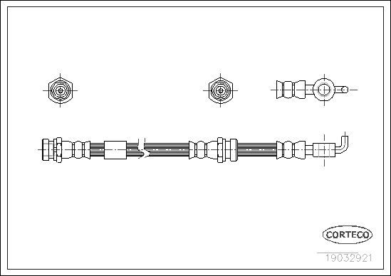 CORTECO fékcső 19032921