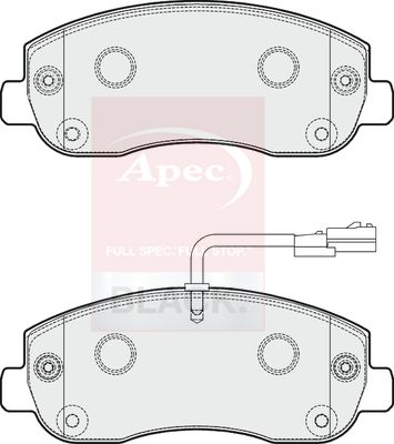 APEC Brake Pad Set, disc brake PAD1797B
