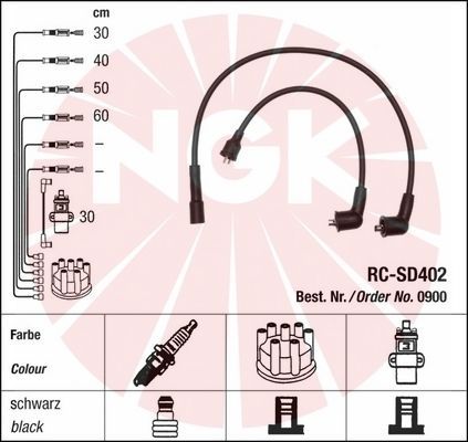 NGK 0900 Ignition Cable Kit