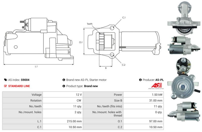 AS-PL S9004 Starter