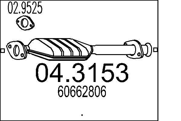 MTS katalizátor 04.3153