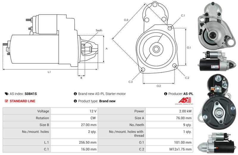 AS-PL S0841S Starter