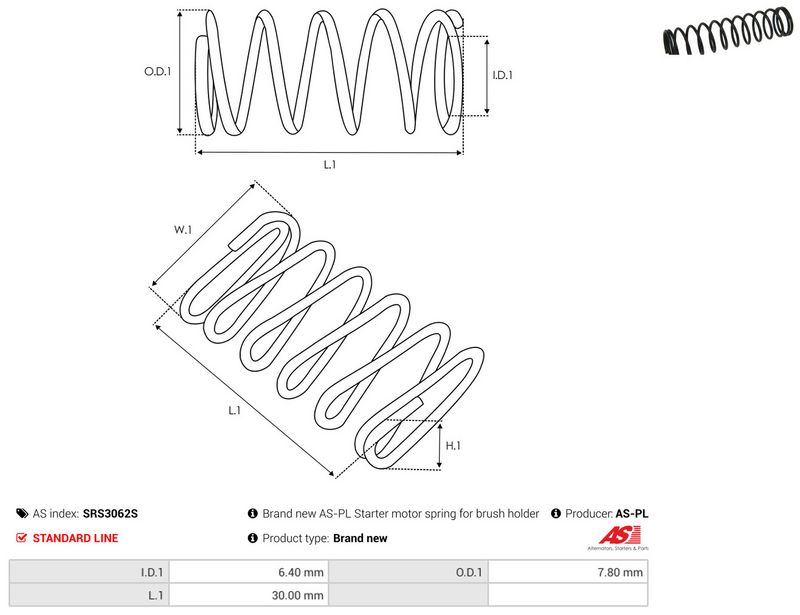 AS-PL SRS3062S Repair Kit, starter