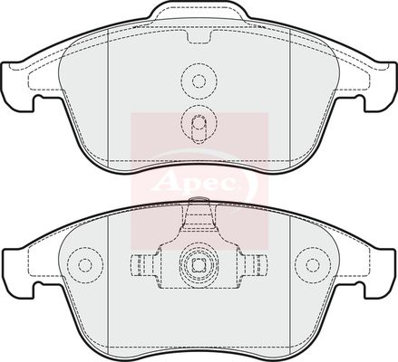 APEC Brake Pad Set, disc brake PAD1708