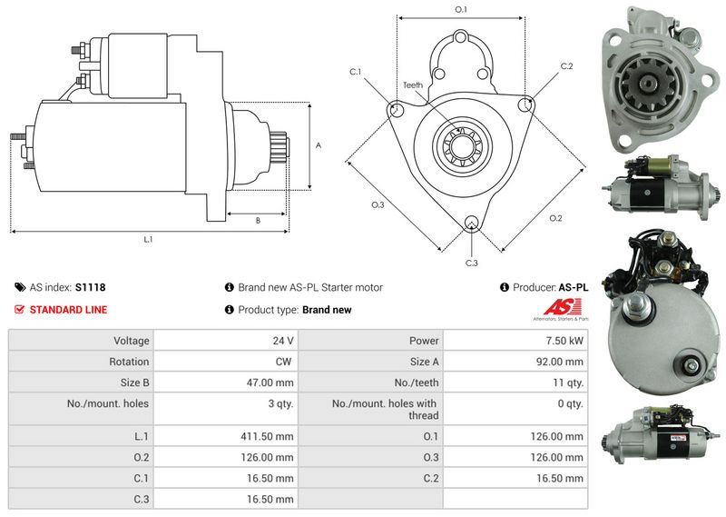 AS-PL S1118 Starter