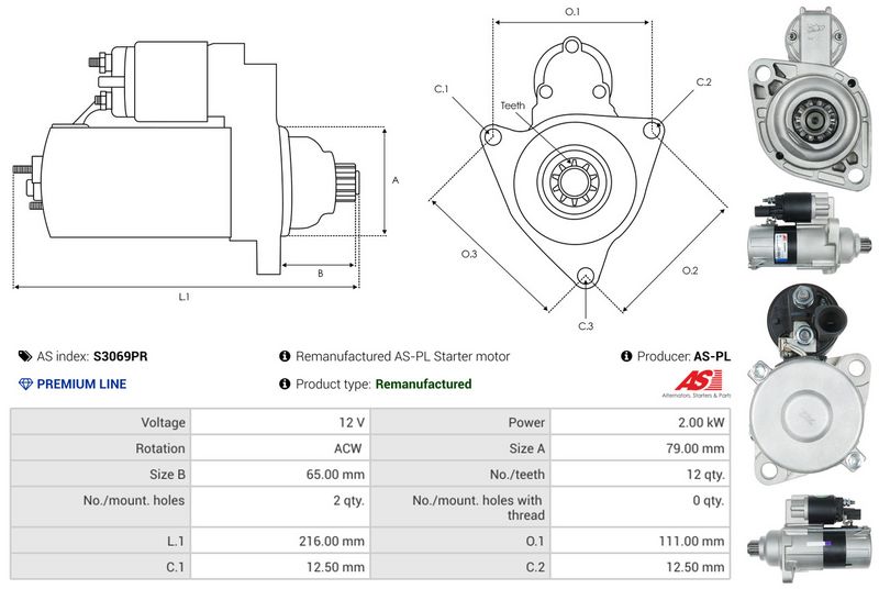 AS-PL S3069PR Starter